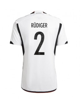 Tyskland Antonio Rudiger #2 Replika Hemmakläder VM 2022 Kortärmad